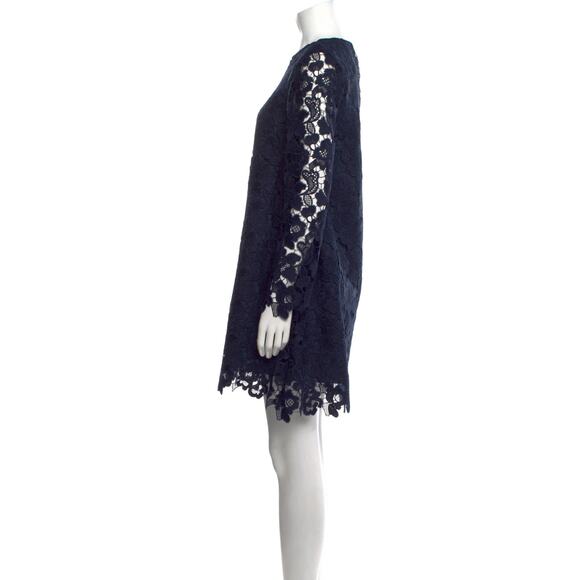 OTTOD'AME Cotton Blue Lace Shift Dress w/ Tags Italy Size 8 - Picture 2 of 7